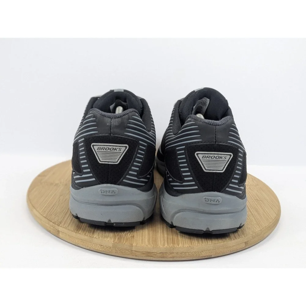 Brooks Mens 12.5 2E Wide Shoes Addiction Walker Black Suede Gray Walking Sneaker